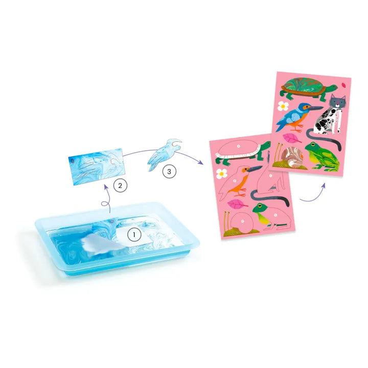 Djeco Colouring Marbling Papers
