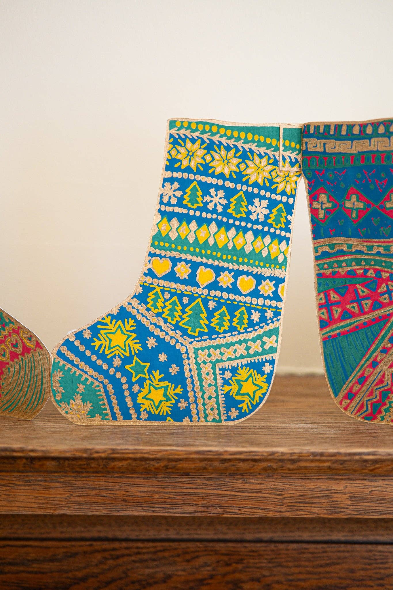 Stockings Concertina Garland