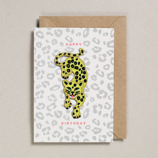 Patch Cards - Birthday Leopard