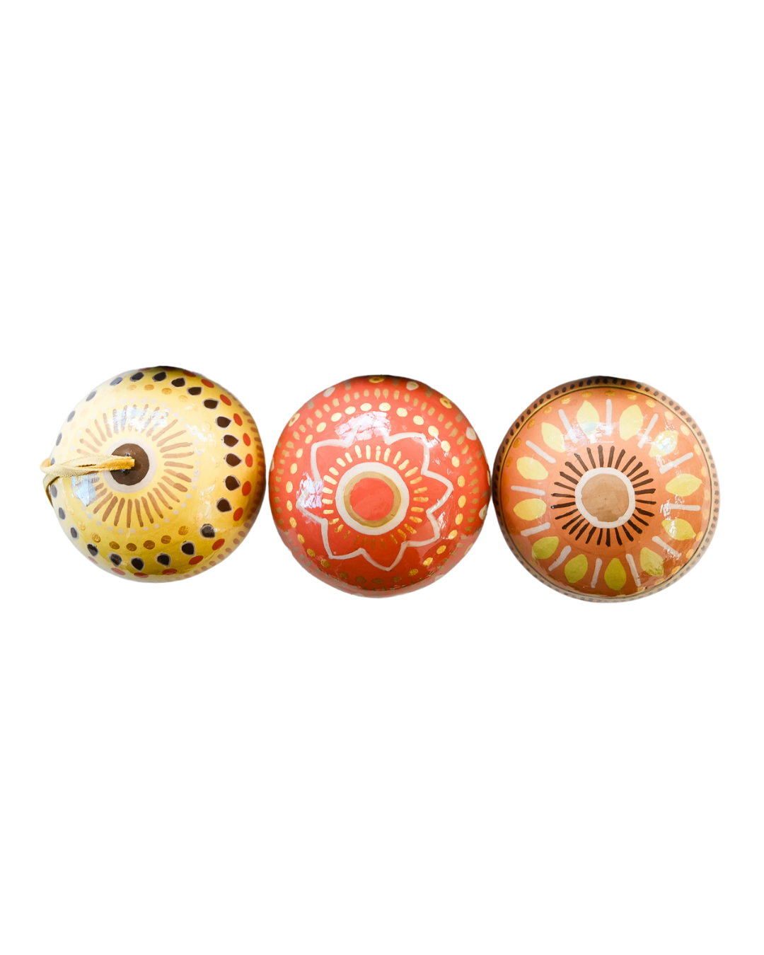 Yuletide Gold Bauble Bag - Set of Three