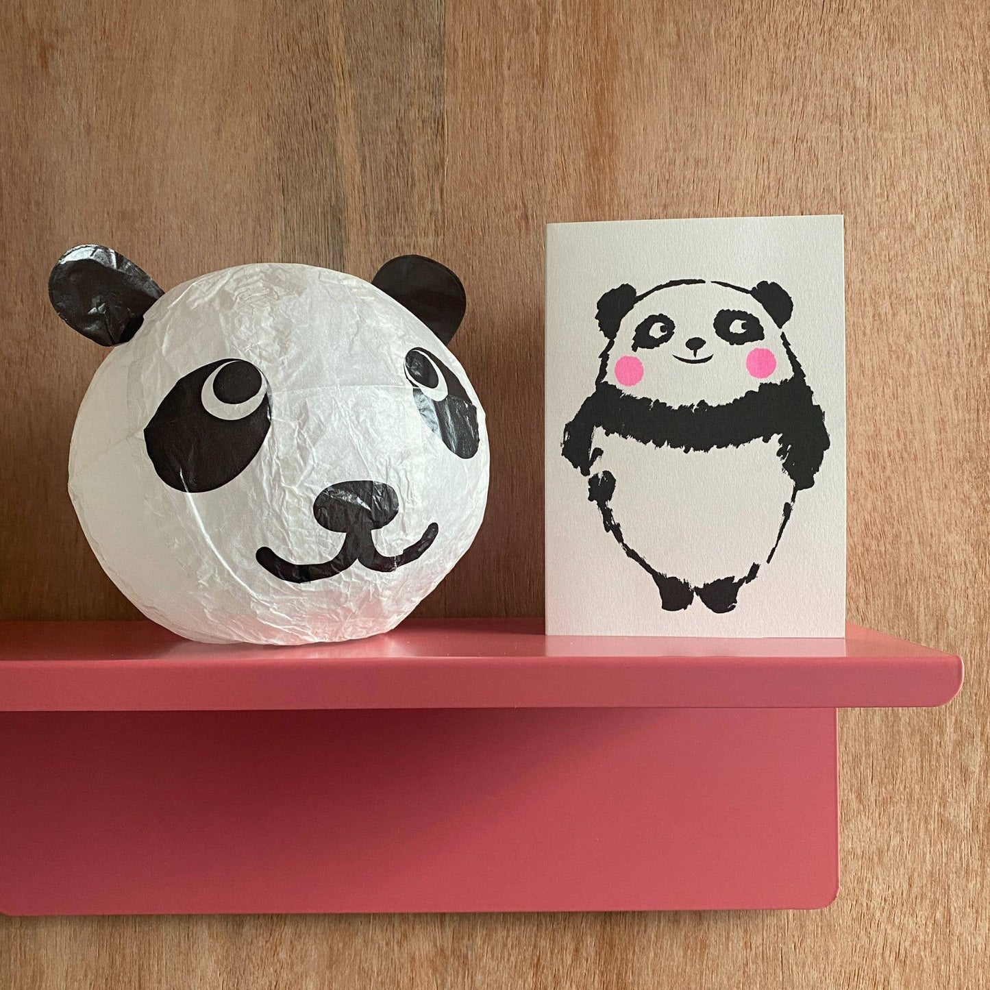 Japanese Paper Balloon Card - Panda