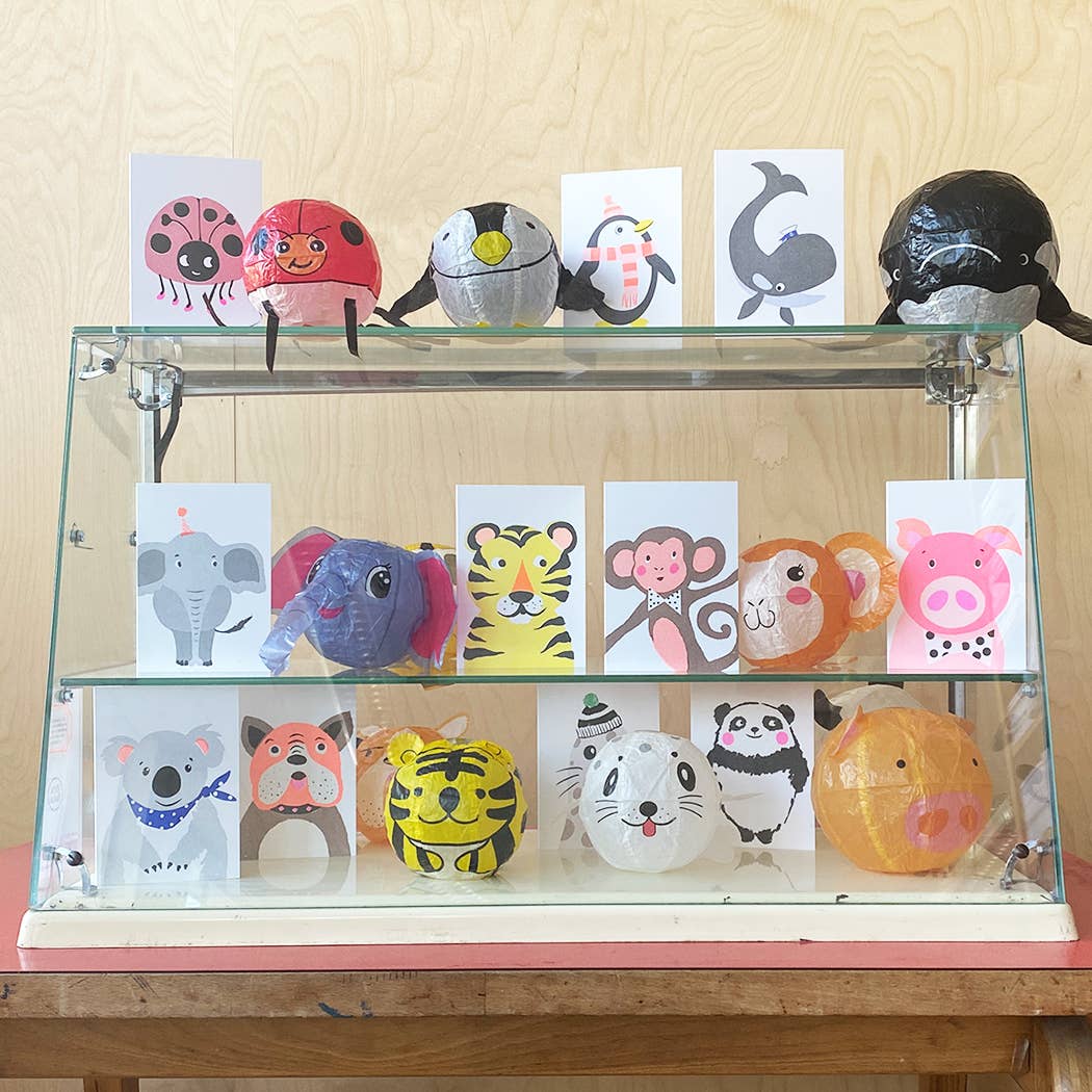 Japanese Paper Balloon Card - Panda