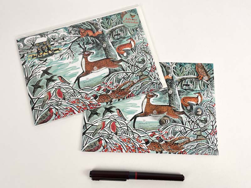 Art Angels 3D 'Winter Woodland' Angela Harding Die-Cut Advent Greetings Card