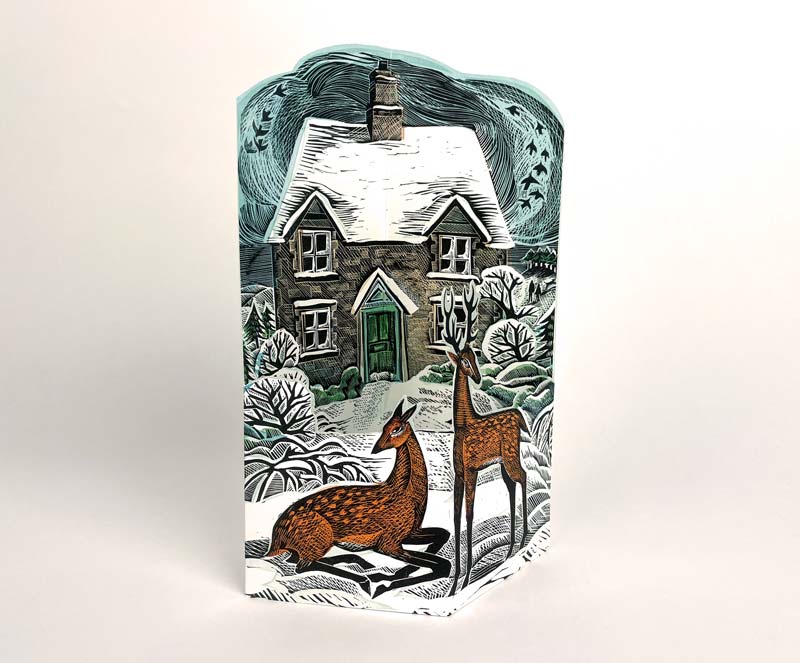 Art Angels 3D 'Hope Cottage' by Angela Harding Greetings Card