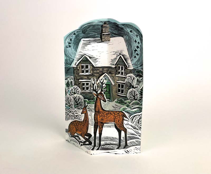 Art Angels 3D 'Hope Cottage' by Angela Harding Greetings Card
