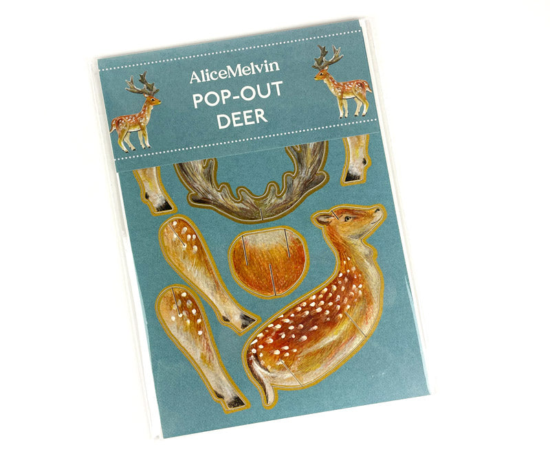Art Angels Pop-Out Pets Alice Melvin Deer Card