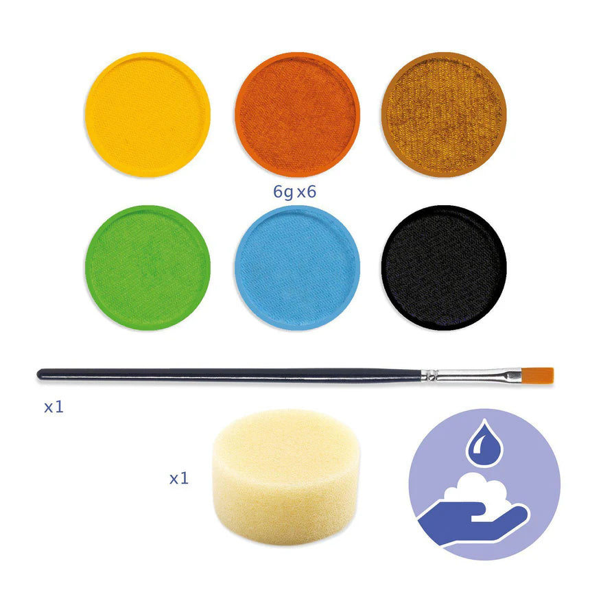Djeco Body Art Face Paint Set - Nature