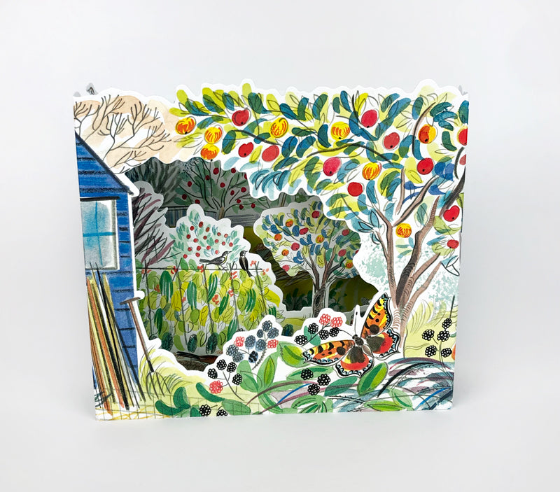 Art Angels 3D 'Orchard Allotment' by Emily Sutton Greetings Card