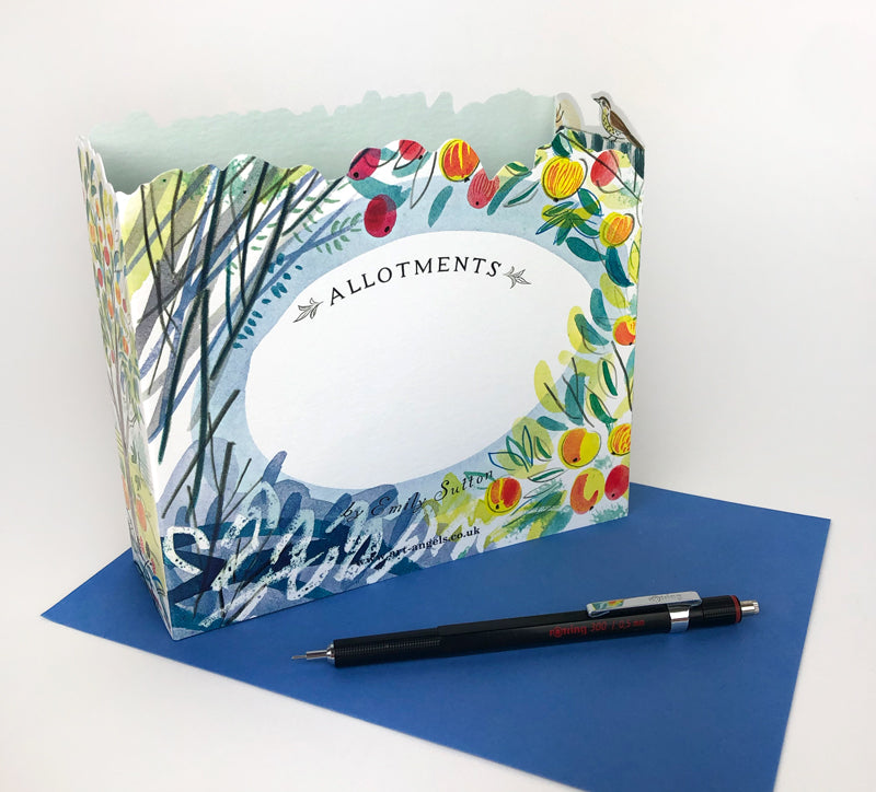 Art Angels 3D 'Orchard Allotment' by Emily Sutton Greetings Card