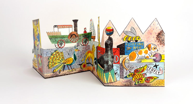 Art Angels 3D 'Tin Toys Cats' by Emily Sutton Greetings Card