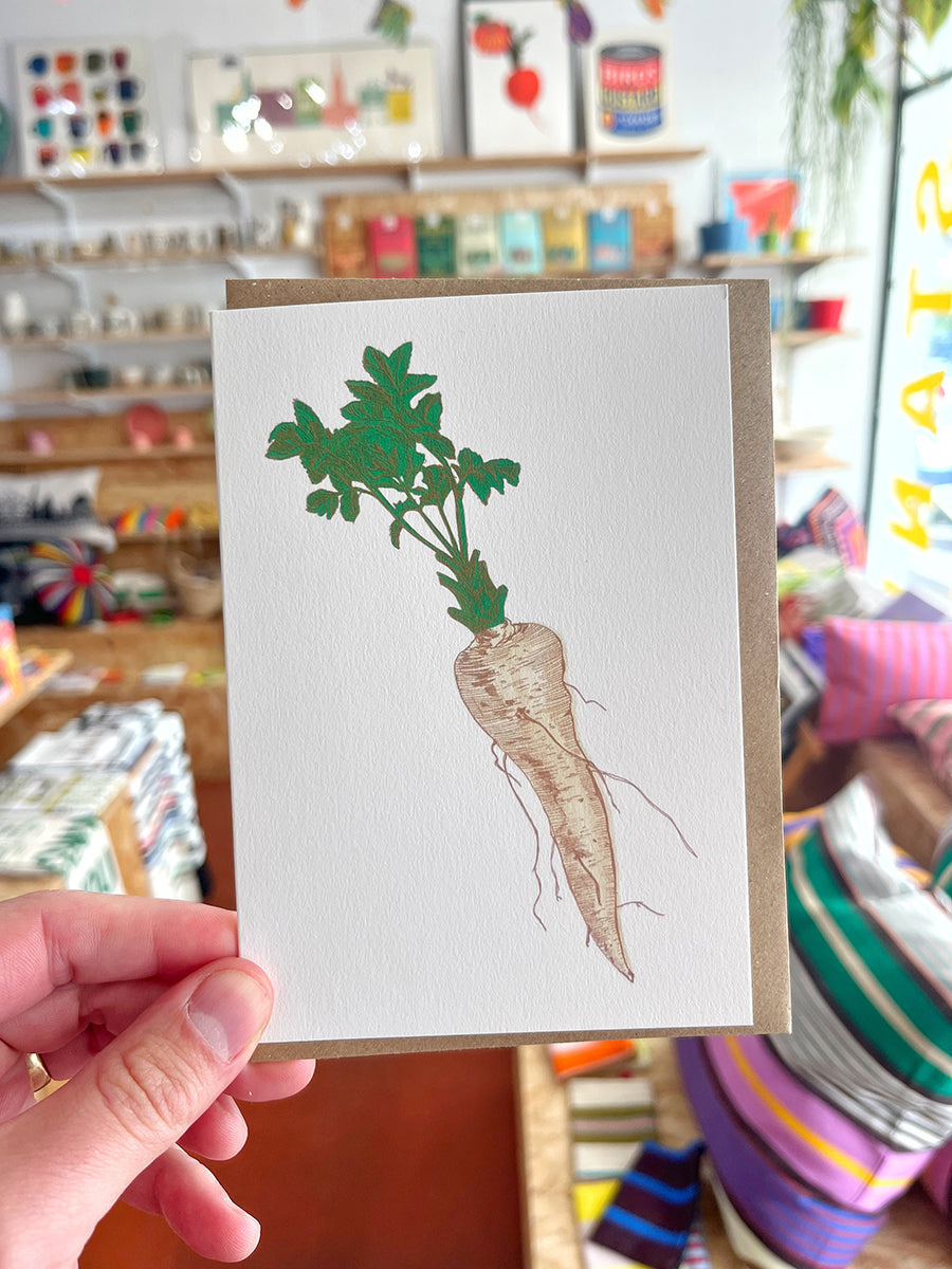 Parsnip Greetings Card