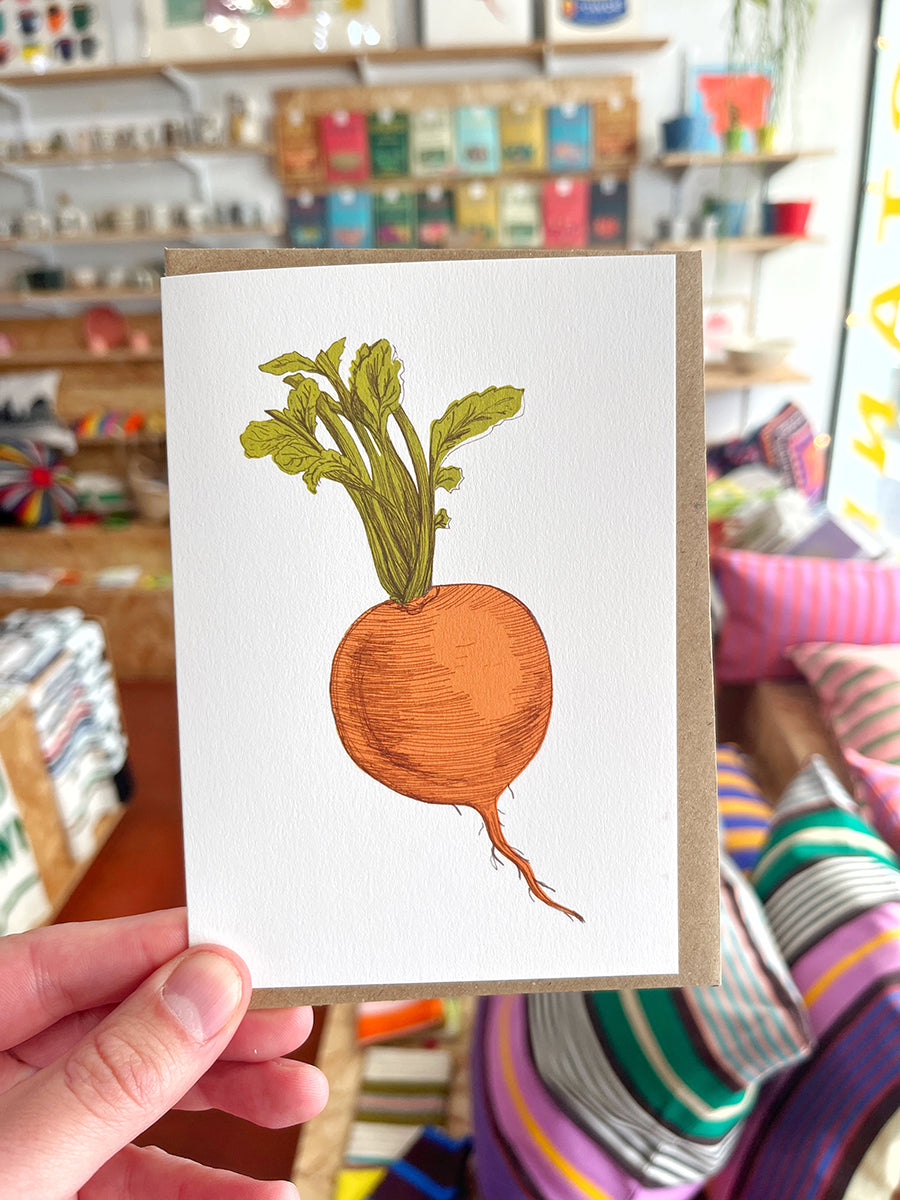 Orange Swede Greetings Card