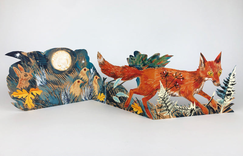 Art Angels 3D Mark Hearld Fox Pop-Up Card