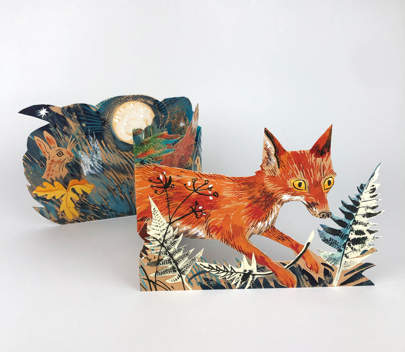 Art Angels 3D Mark Hearld Fox Pop-Up Card