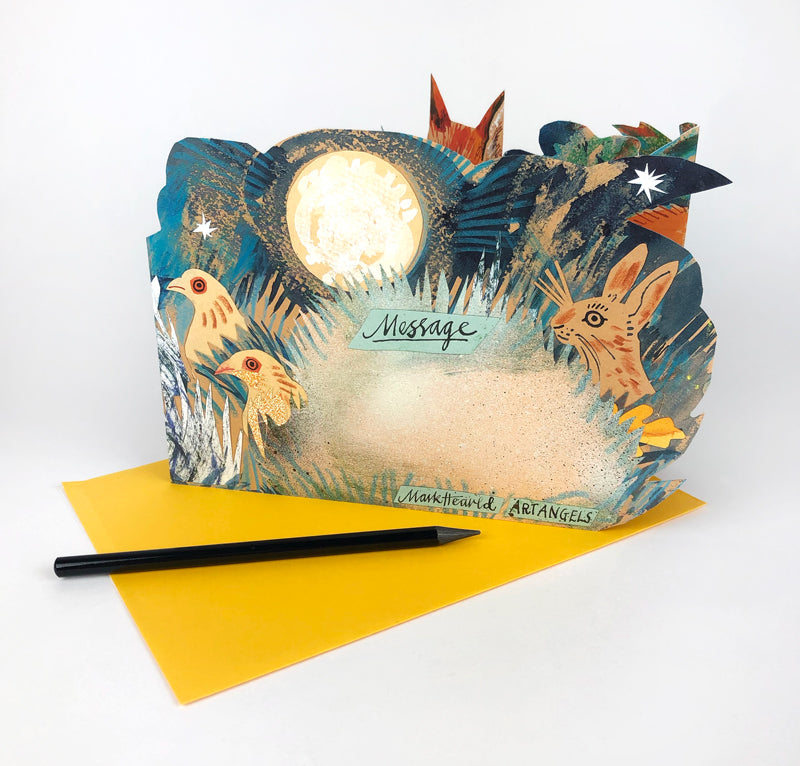 Art Angels 3D Mark Hearld Fox Pop-Up Card