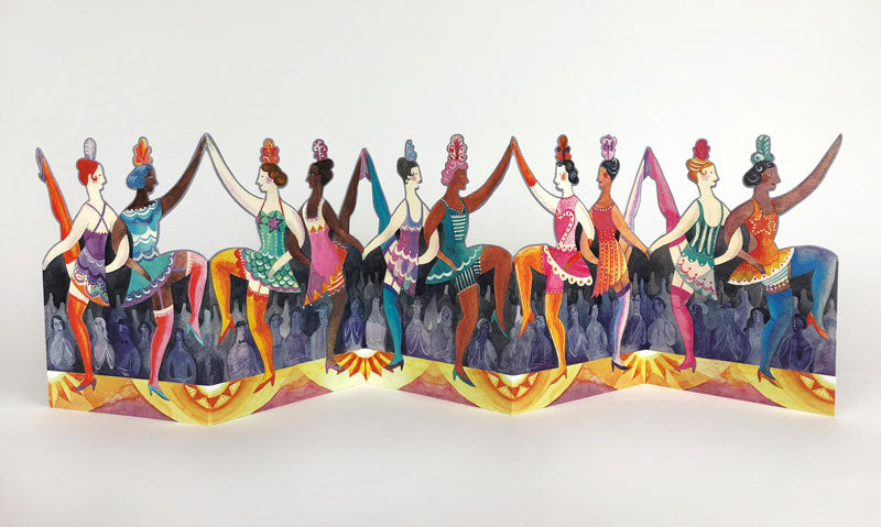 Arts Angels 'Cabaret Dancers' Die Cut Card by Sarah Young