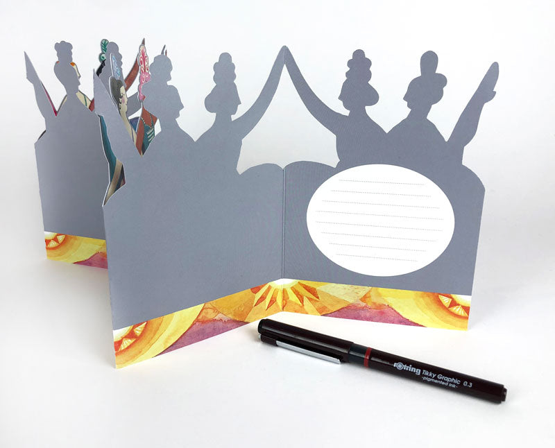 Arts Angels 'Cabaret Dancers' Die Cut Card by Sarah Young