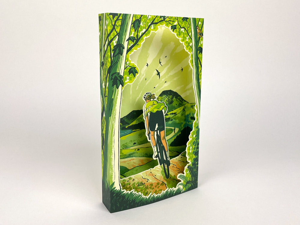 Art Angels 3D 'Spring Spins' by Tom Jay Greetings Card