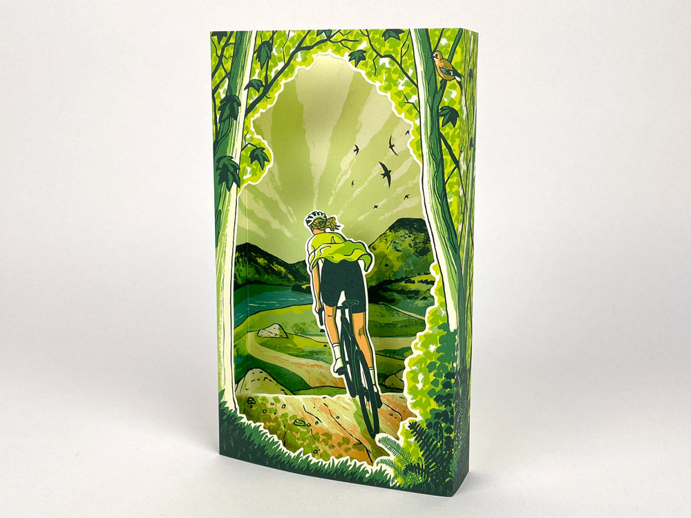 Art Angels 3D 'Spring Spins' by Tom Jay Greetings Card