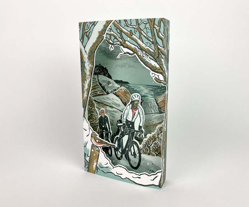 Art Angels 3D 'Frosty Lanes' by Tom Jay Greetings Card