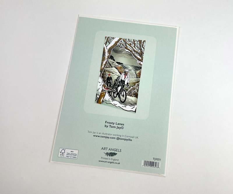 Art Angels 3D 'Frosty Lanes' by Tom Jay Greetings Card