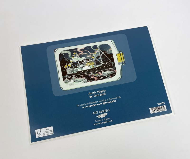 Art Angels 3D 'Arctic Nights' by Tom Jay Greetings Card