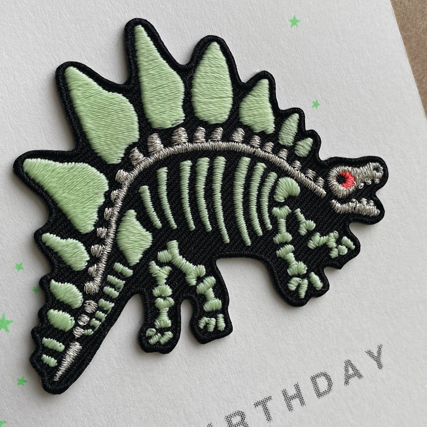 Patch Cards - Dinosaur Skeleton