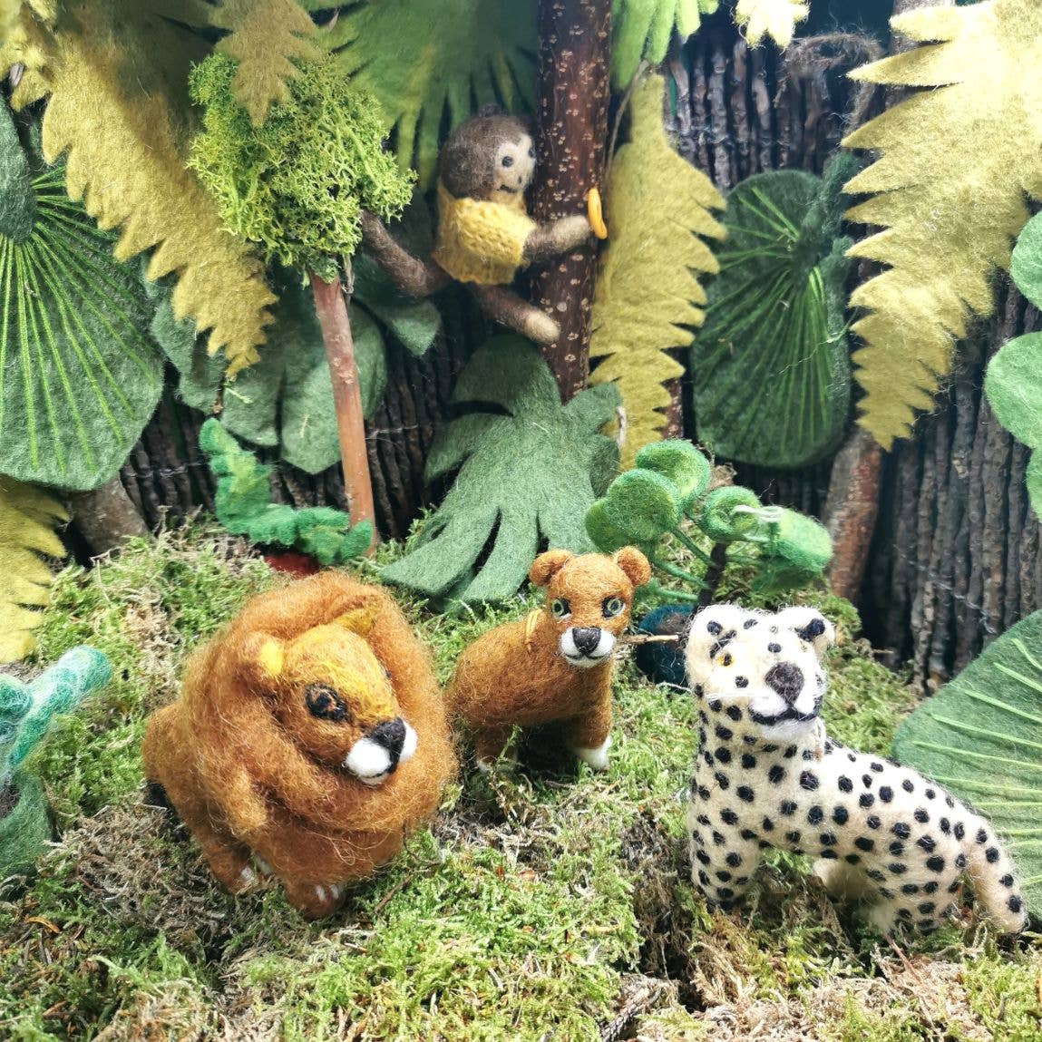 Handmade Felt Larry the Leopard Hanging Decoration