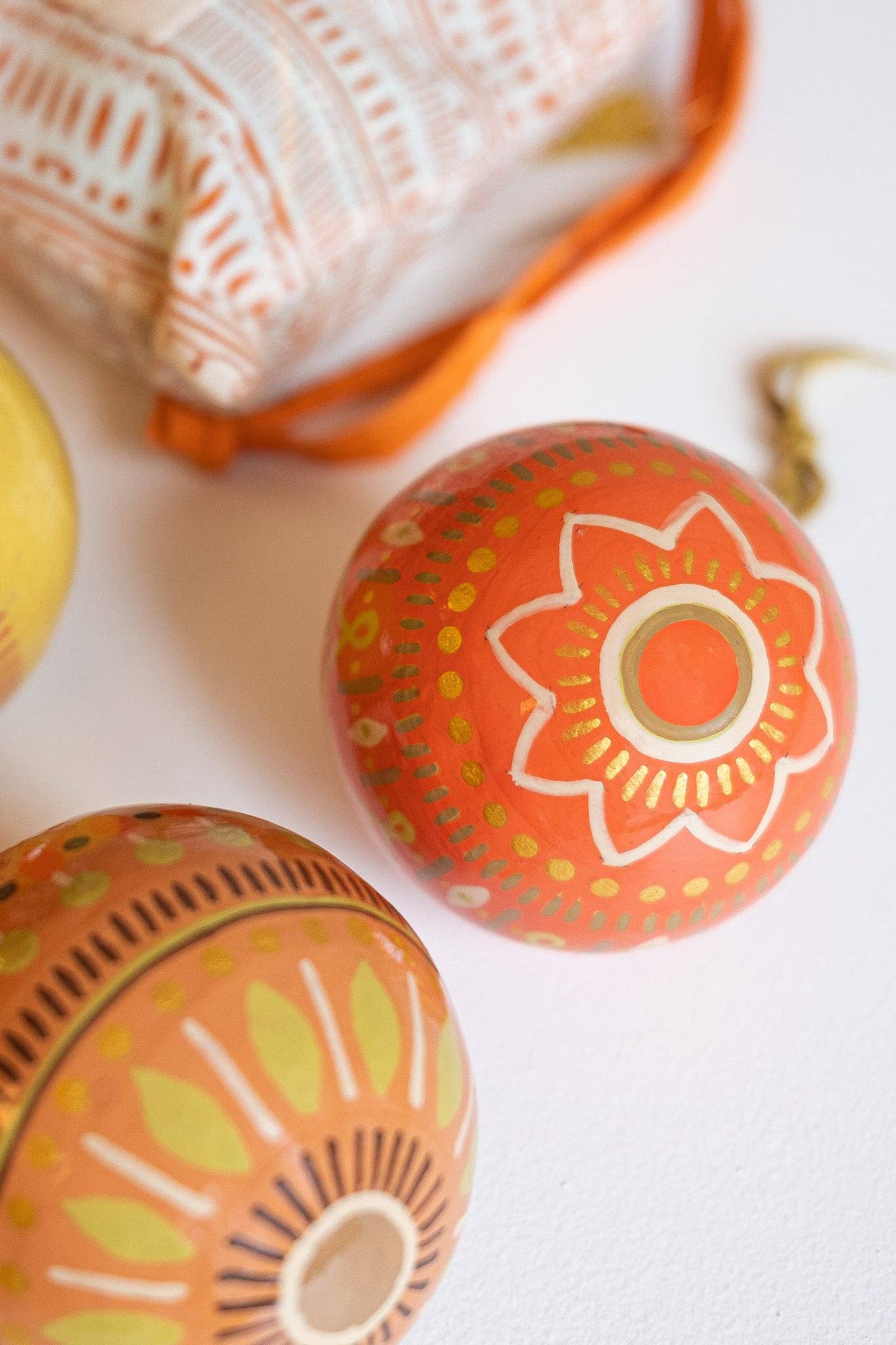 Yuletide Gold Bauble Bag - Set of Three