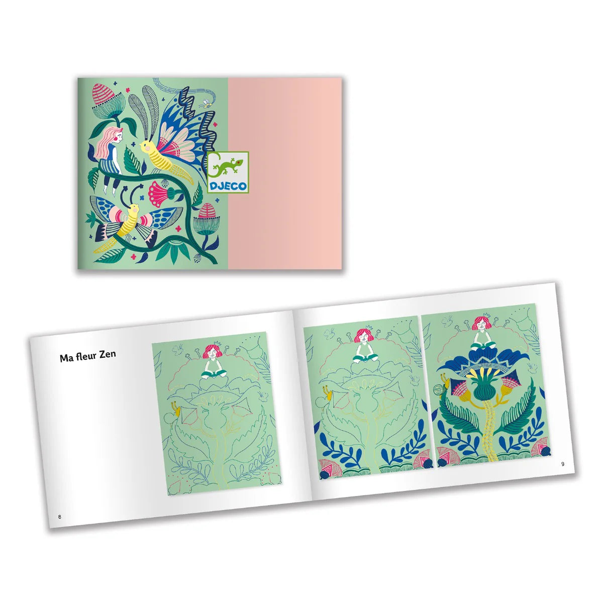 Djeco Diorama Colouring - Top Of The World