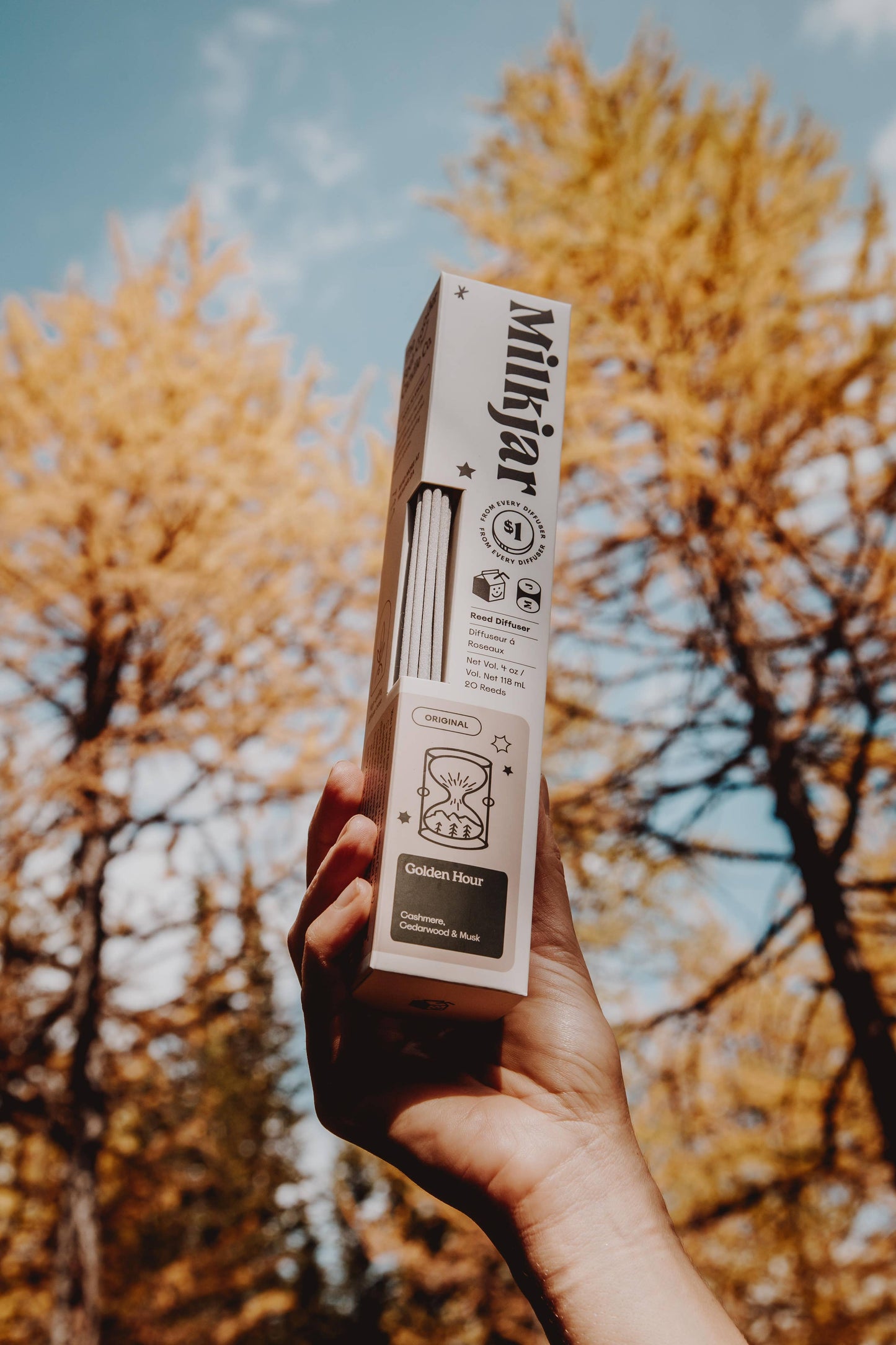 Golden Hour - Cashmere, Cedarwood & Musk 4oz Reed Diffuser