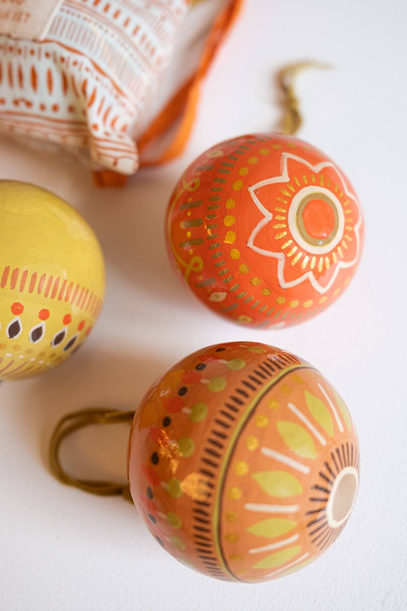 Yuletide Gold Bauble Bag - Set of Three