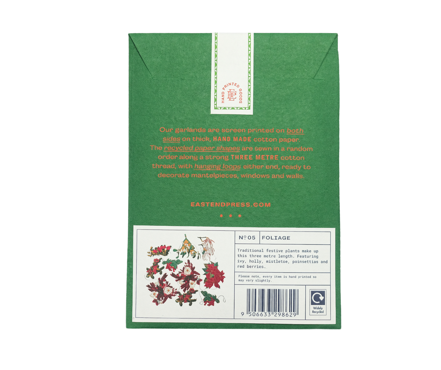 Foliage Sewn Garland