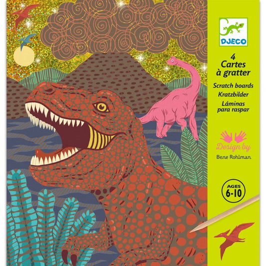 Djeco Scratch Cards - Dinosaurs