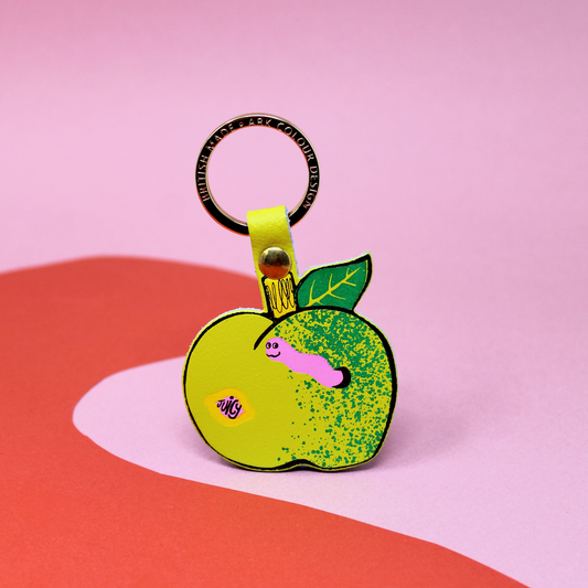 Juicy Apple Keyring: 'Apple' Green
