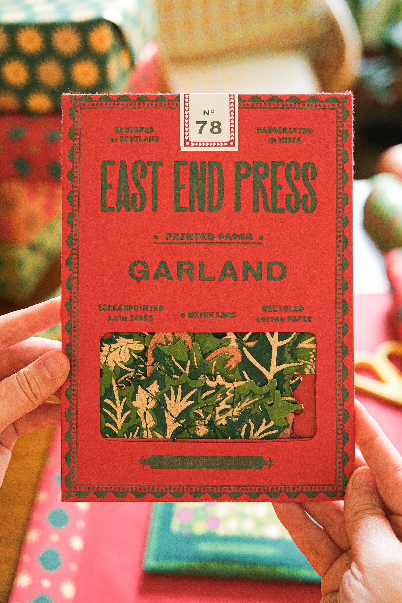 Holly and Ivy Sewn Garland