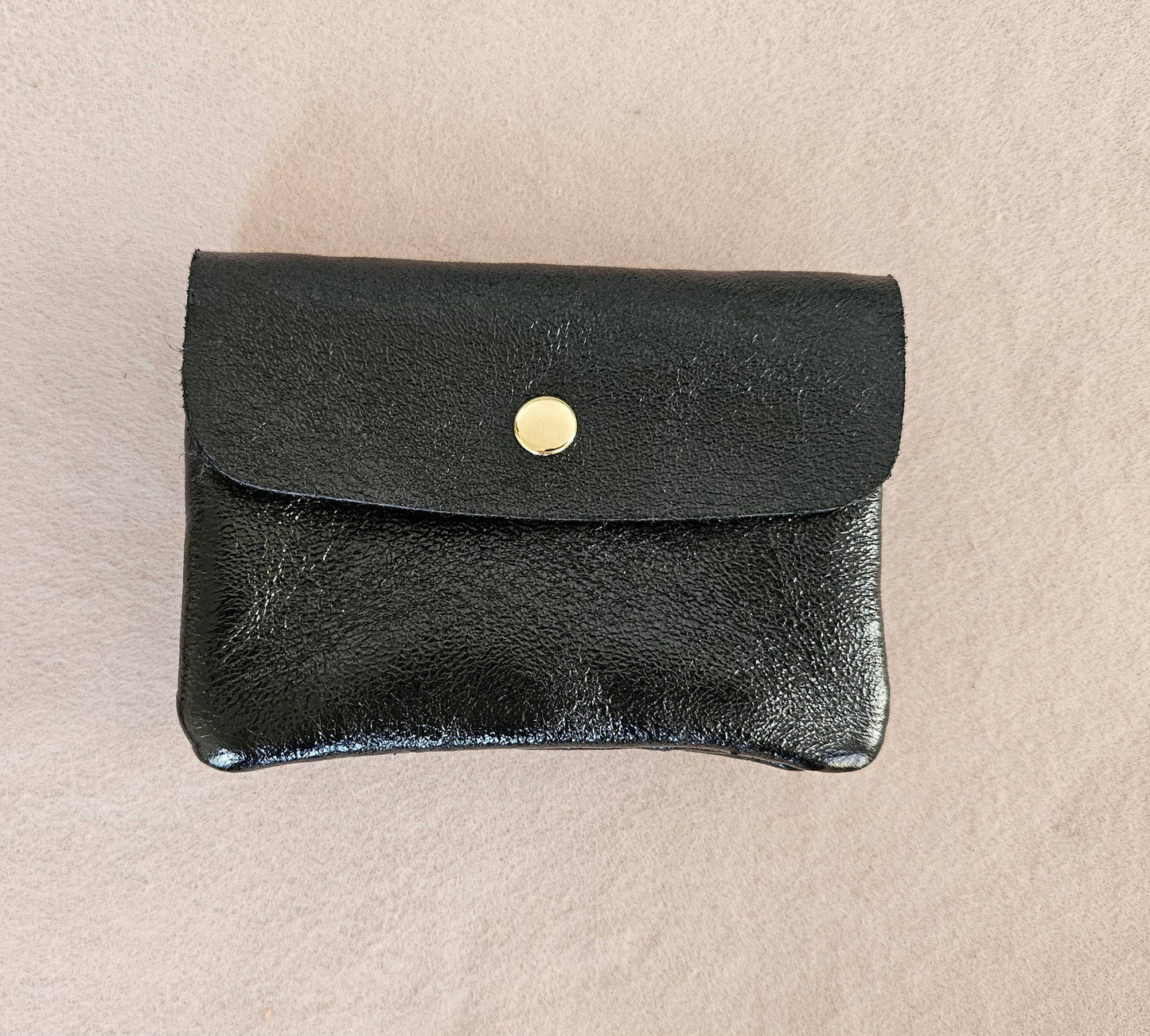 Metallic leather purse: King