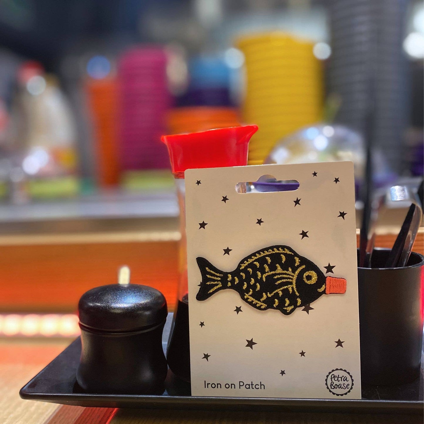 Iron on Patch- Soy Sauce Bottle