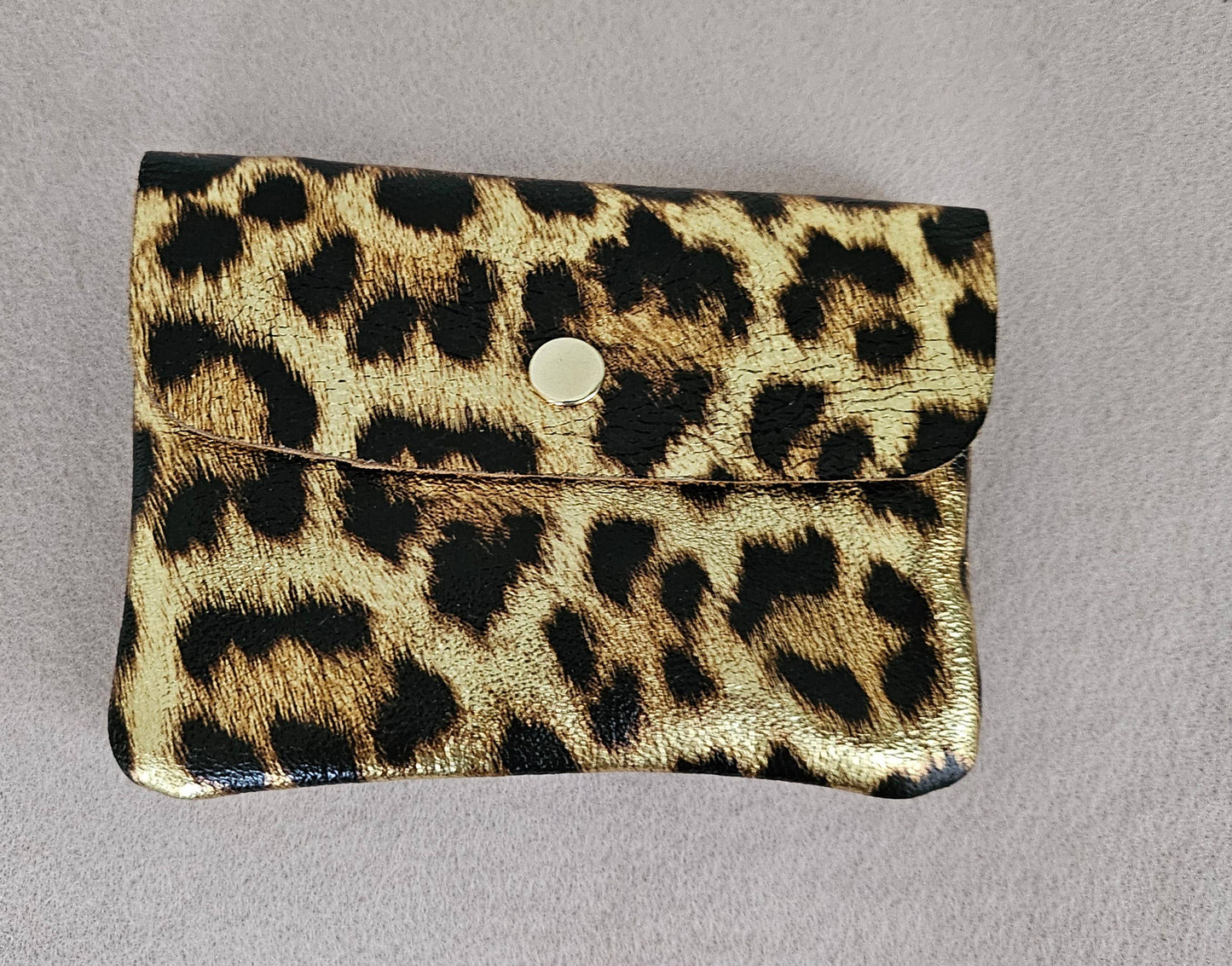 Metallic leather purse: King