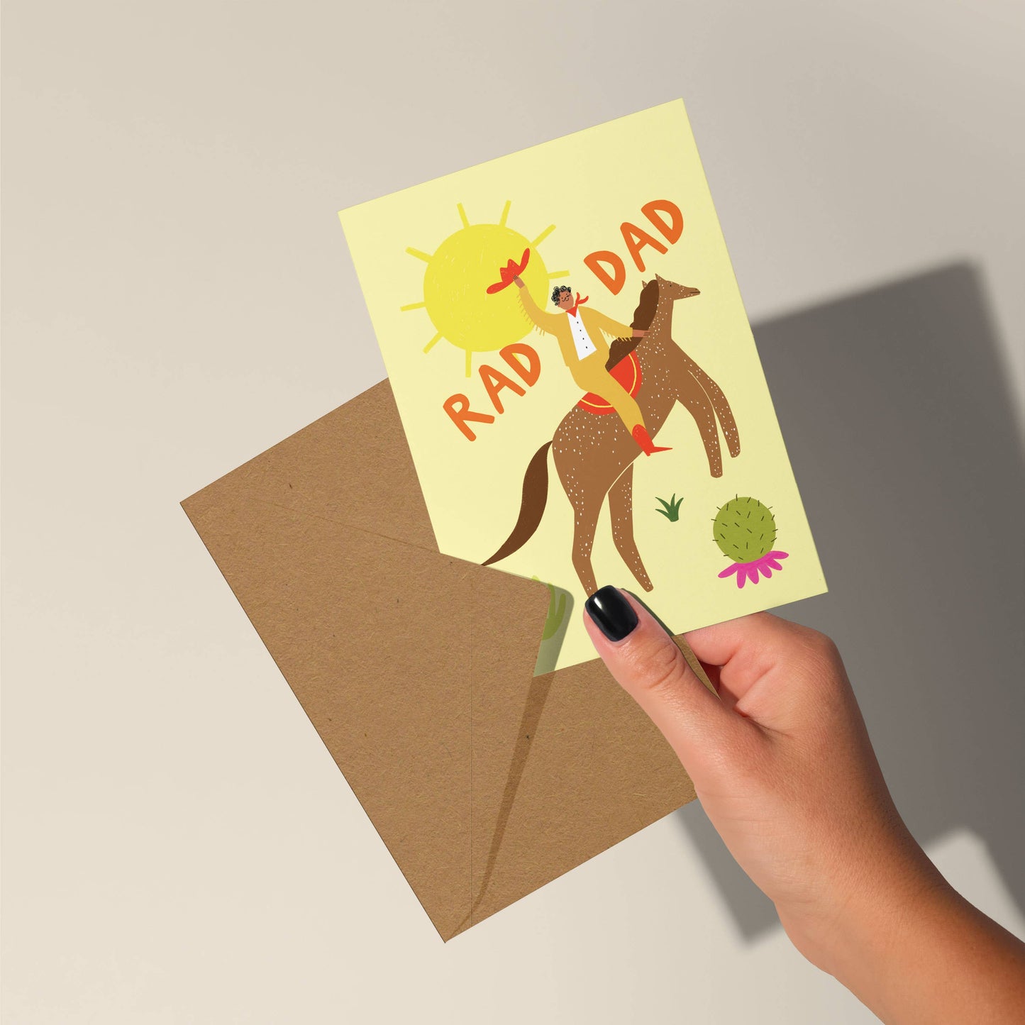 Rad Dad Card | Cowboy Card | Dad Birthday | Father's Day
