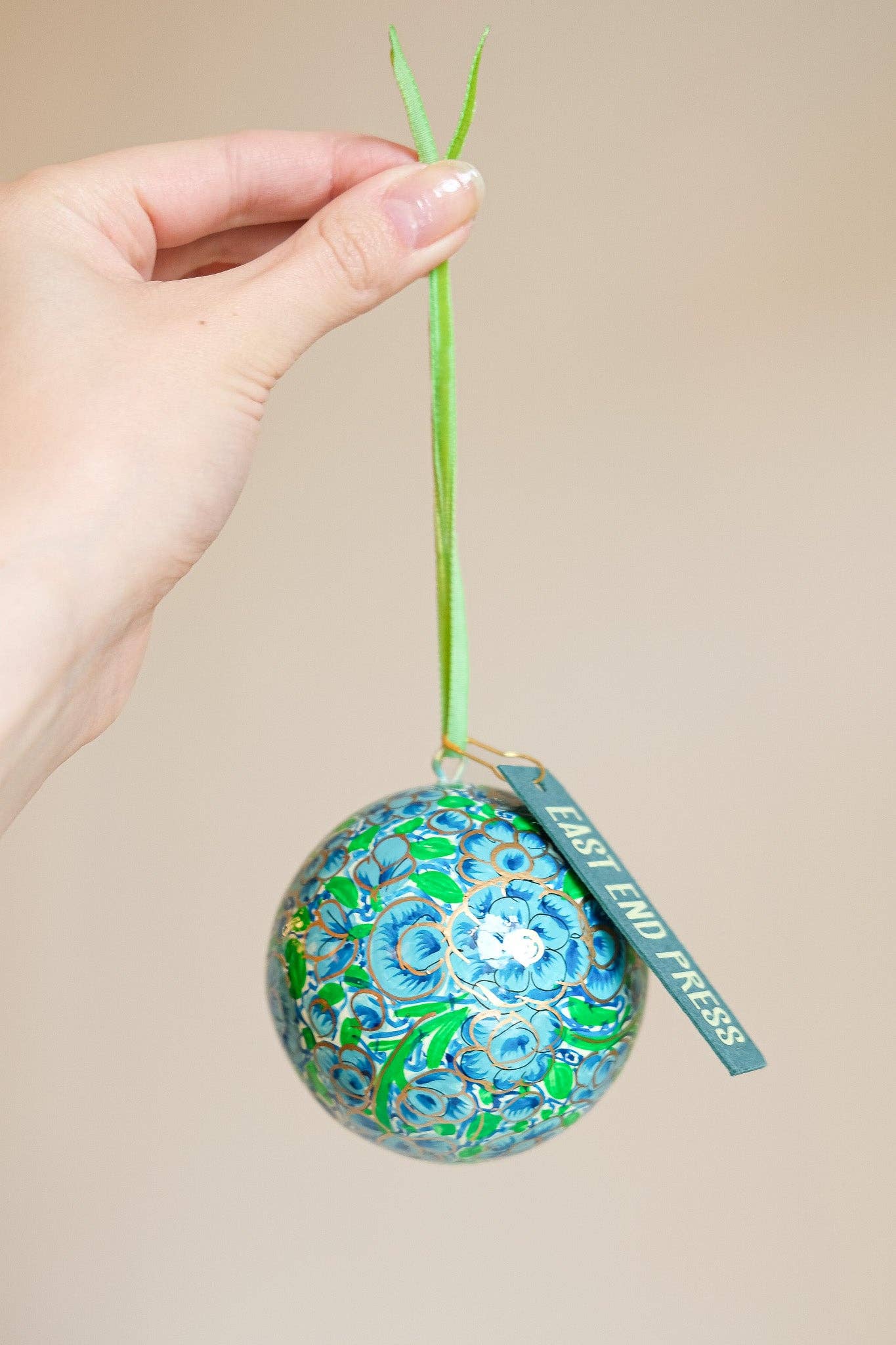 Lime Green and Blue Bauble
