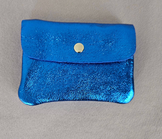Metallic leather purse: King