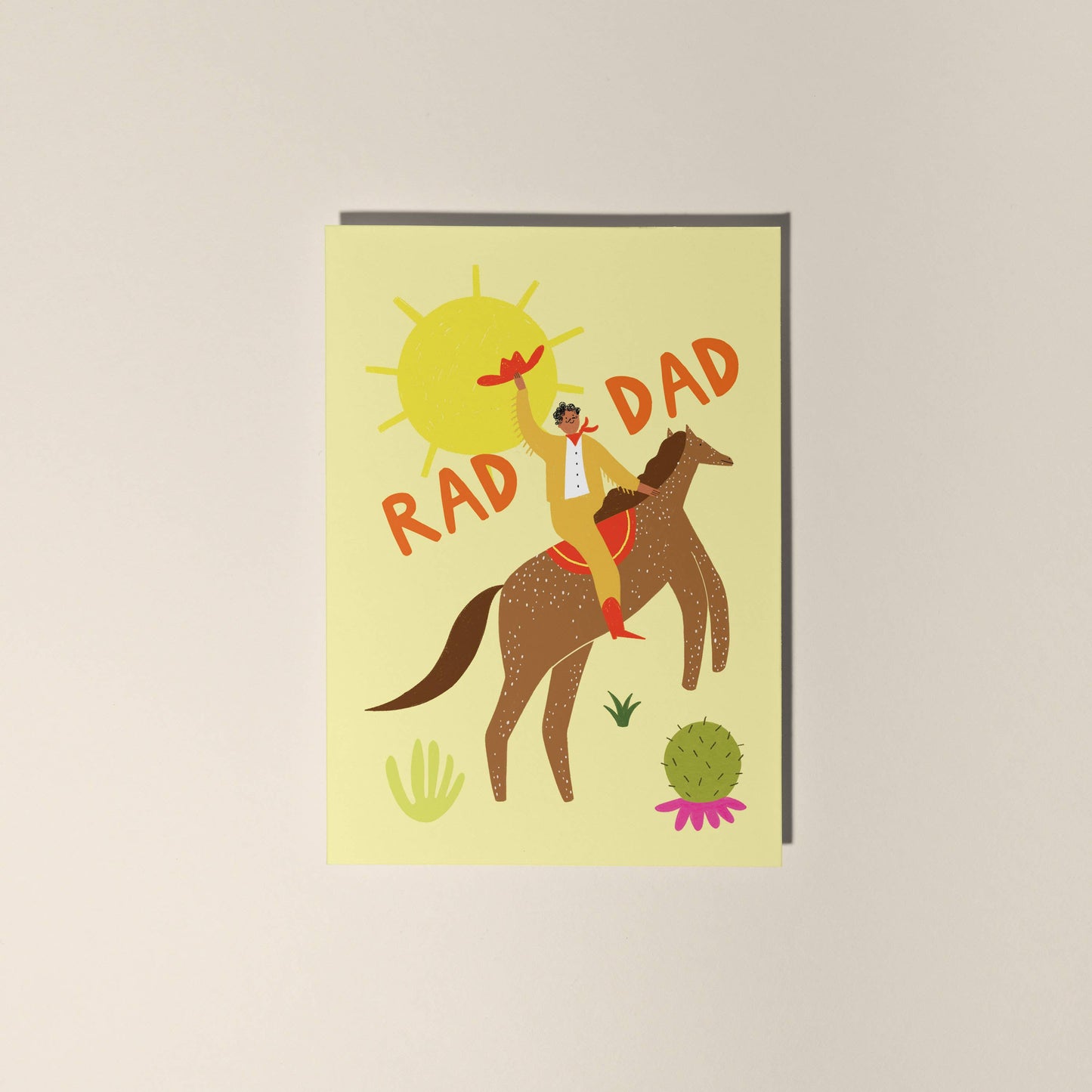 Rad Dad Card | Cowboy Card | Dad Birthday | Father's Day