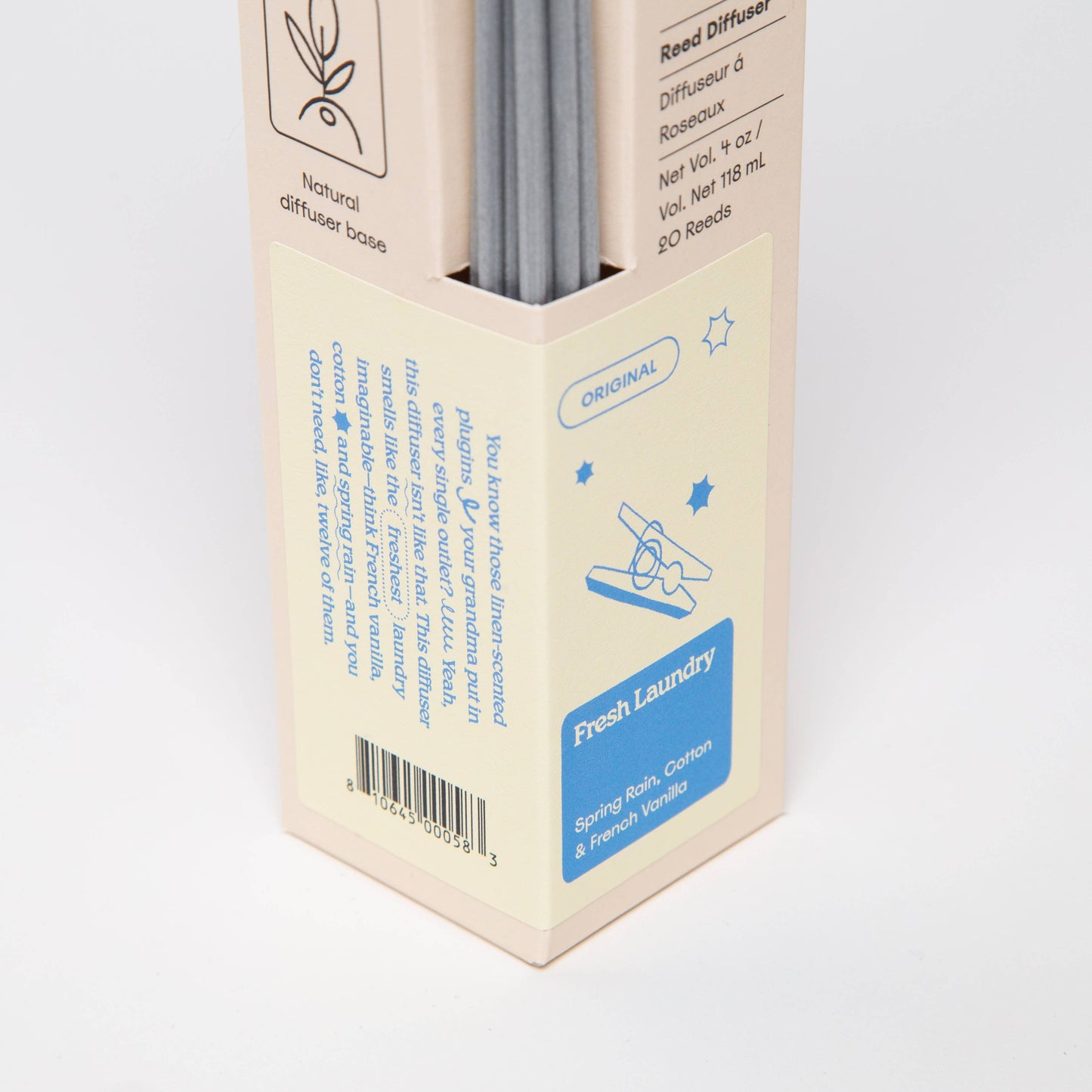 Fresh Laundry - Rain, Cotton & Vanilla 4oz Reed Diffuser