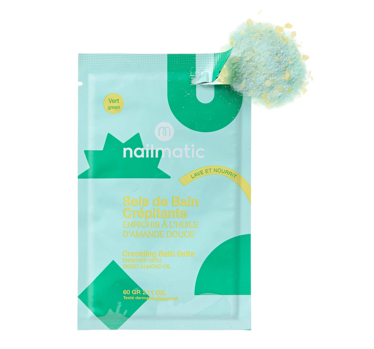 Nailmatic Green Crackling Bath Salts: Default Title