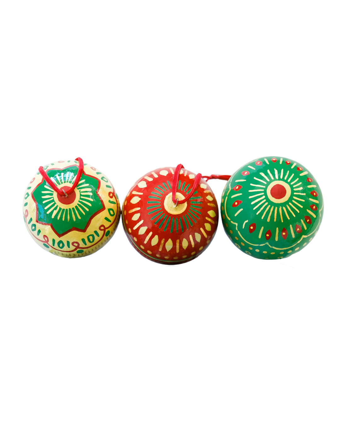 Jolly Green Bauble Bag - Set of Three
