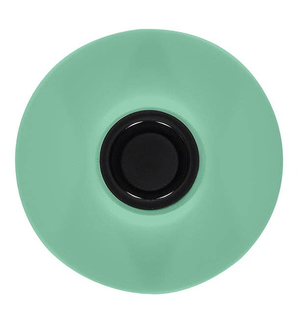 Small Opaline Green Candleholder