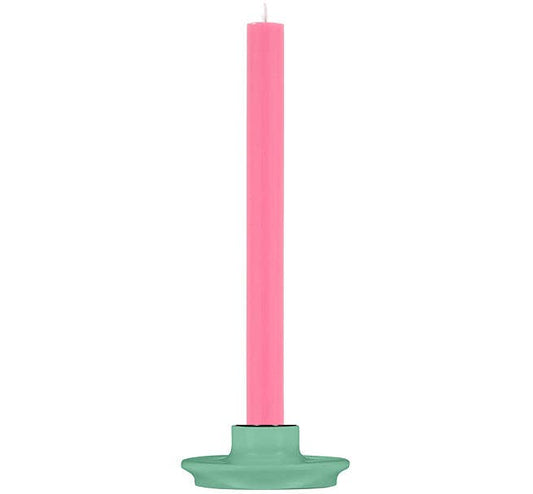 Small Opaline Green Candleholder