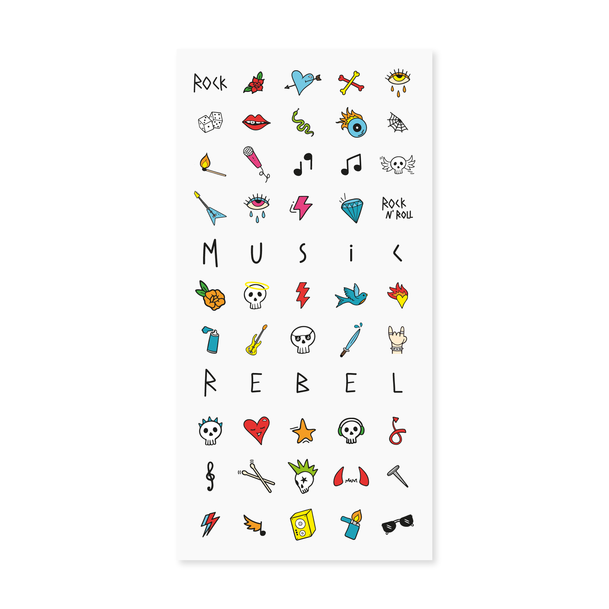 Nailmatic nail stickers - Rock N' Roll