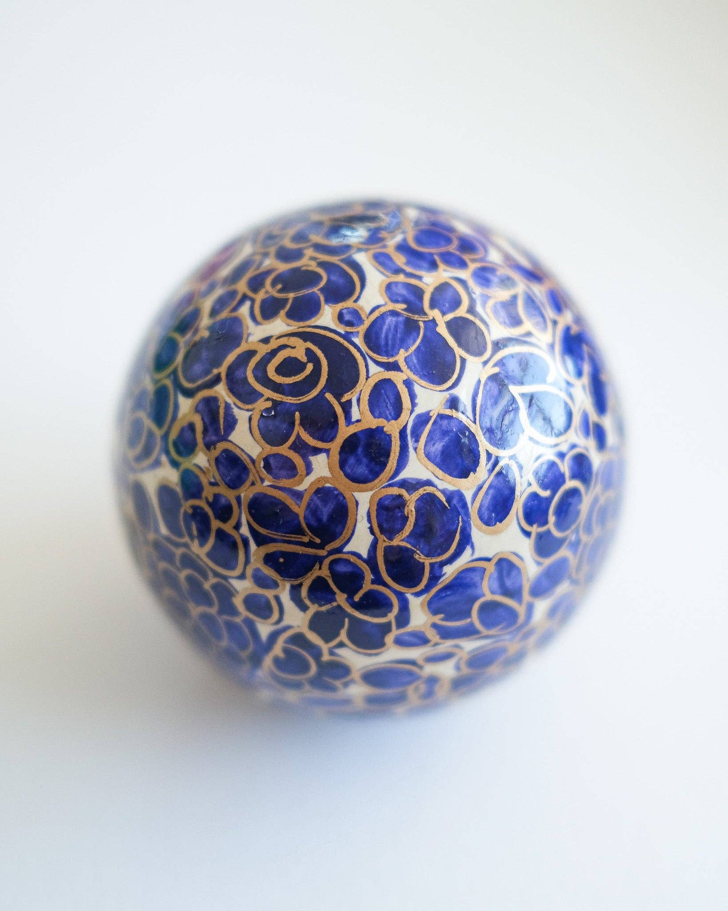 Midnight Blue and Gold Bauble